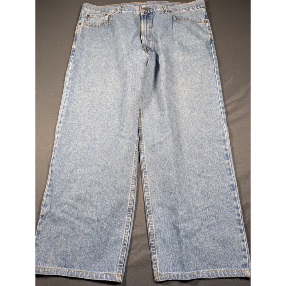 Levis 550 Relaxed Fit Light Wash Denim Jeans Mens 40x32 Blue 5 Pocket Pants